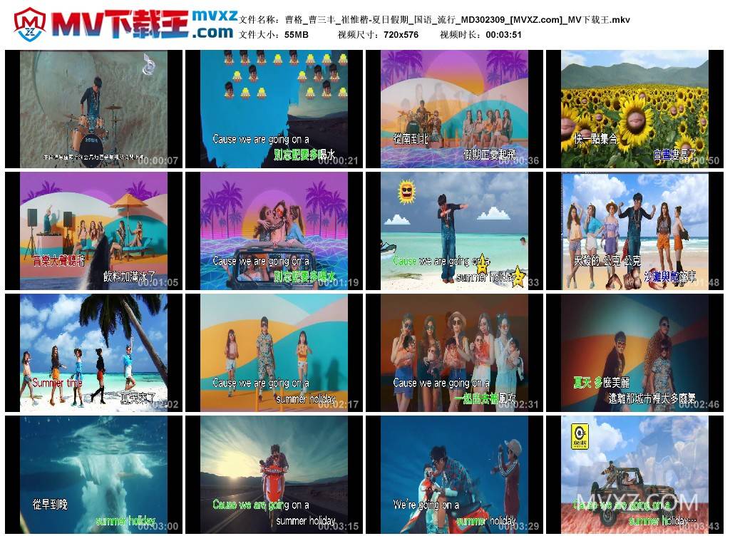 曹格_曹三丰_崔惟楷-夏日假期_国语_流行_MD302309